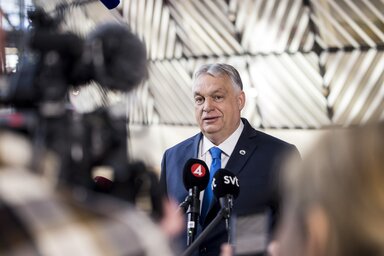A magyar miniszterelnök kijelentette: az orosz energiaforrások nélkül Európa nem tud élni (Fotó: MTI)