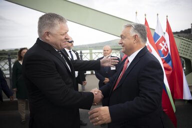 A szlovák miniszterelnök rámutatott: Orbán Viktorral nagyon sok energiát fektettek a jó minőségű baráti kapcsolatokba a két ország között (Fotó: MTI)