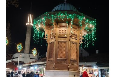 A szarjevói Sebilj a Baščaršiján / Fotó: Horváth Zsolt