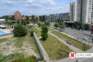 A parknak nyolc bejára van, a területet egy központi sétány szeli át, amely összeköti a különböző, pihenésre szolgáló pontokat (Fotó: Dávid Csilla felvétele)