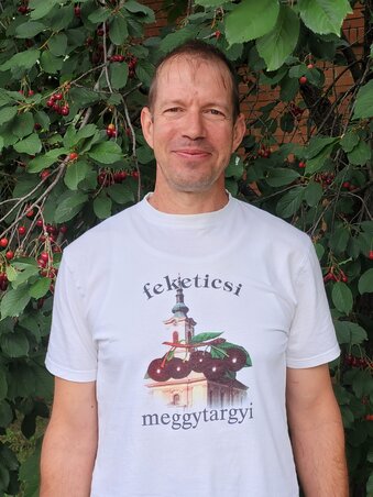 Horkai Zsolt meggytermelő / Fotó: Lakatos János