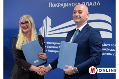 Verica Vujadinović és Nenad Ivanišević az egyezmény aláírása után (Fotó: Dávid Csilla)