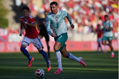 Cristiano Ronaldo szeme előtt a világbajnokság trófeája lebeg (Fotó: Beta/AP)