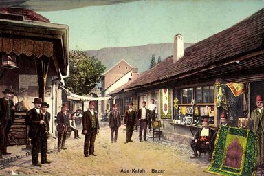 Ada Kaleh bazárja, 1912. (Mék Ferenc archívumából)