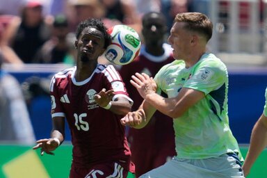 Al Amin beadását Buale Kuki fejelte a kapuba, beállítva az 1:1-es végeredményt (Fotó: Beta/AP)