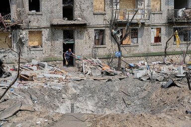 Tájékoztatása szerint a becsapódások ezúttal több mint 850 kilométerre történtek az ukrán államhatártól (Fotó: Beta/AP)