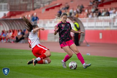 Jovana Marjanović (jobbról) szerezte a TSC első gólját az új idényben (Fotó: TSC)