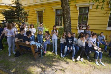 A tanév utolsó napján van idő egy kis lazításra is/Fotó: Molnár Edvárd archív