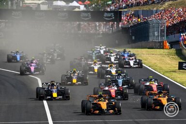 Lando Norris végig kiemelkedő tempót diktált a Hungaroringen, és idei első futamgyőzelmét aratta a 41. Magyar Nagydíjon (MTI-fotó)
