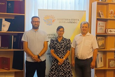 Vörös Attila, Burány Hajnalka és Perpauer Attila a sajtótájékoztatón (Gruik Zsuzsa felvétele)