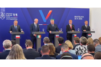 Facebook/Screenshot/Donald Tusk, Micheál Martin, Robert Fico, Andrej Babiš és Magyar Péter