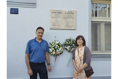 Dr. Pap József gyermekei: Pap Dénes és Ilin-Pap Zsuzsa