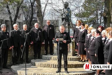Ünnepi beszédet Szerda Balázs történész mondott (Fotó: Fehér Rózsa)
