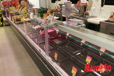 A friss hús már kora délelőtt elfogyott