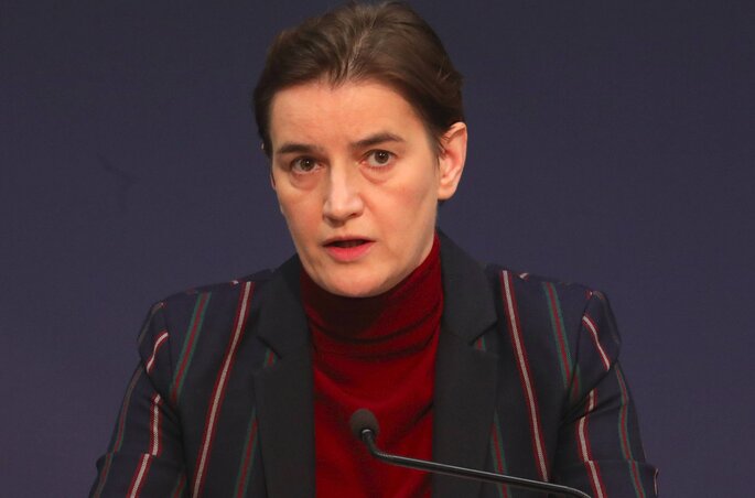 Ana Brnabić miniszterelnök (Fotó: Beta)