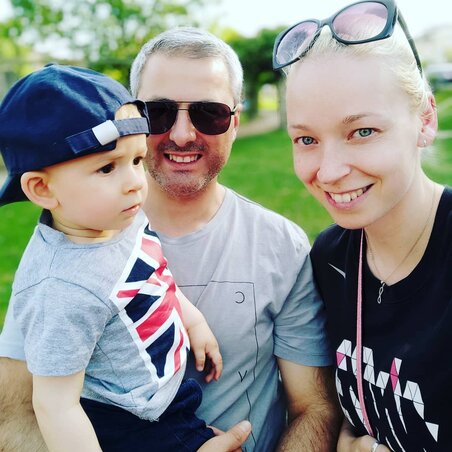 Erdélyi Annamária és családja (Fotó: Instagram)