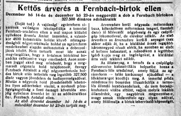 Délbácska, 1923.12.05. (Dávid Csilla felvétele, Forrás: Matica Srpska)