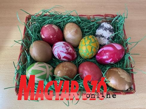 Ilyen húsvéti tojások készültek online (Fotó: Kovács Viktor)