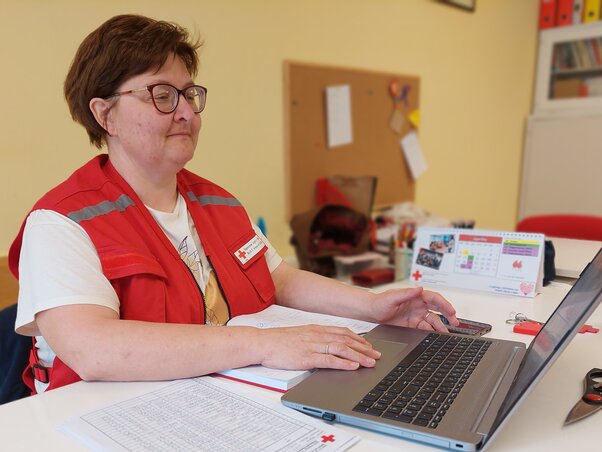 Cseszkó Mónika neve egybeforrt a Vöröskereszttel (Baráth Szabolcs felvétele)
