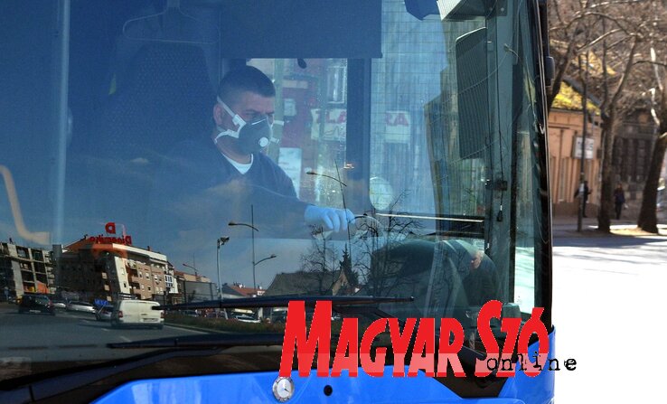 A buszok szombati, ritkított menetrenddel közlekednek (Ótos András felvétele)