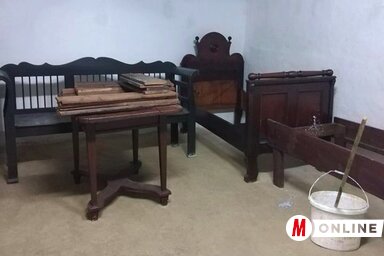 Jelenleg a beltér meszelése folyik a tájházban (Sihelnik Ágnes felvétele)