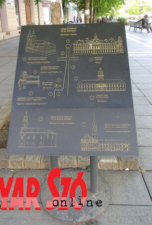 Információs tábla vakoknak (Fekete J. József felvétele) Információs tábla vakoknak (Fekete J. József felvétele)
