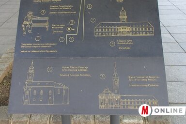 Információs tábla vakoknak (Fekete J. József felvétele)