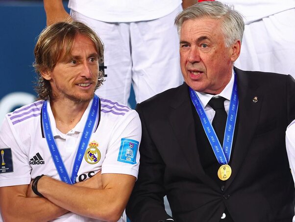 Ancelotti és Modrić Ancelotti és Modrić