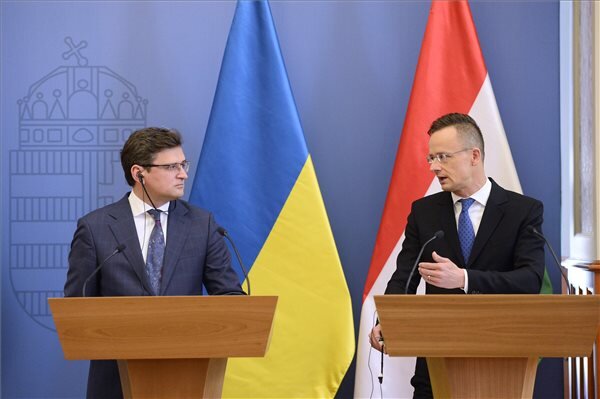 Dmitro Kuleba és Szijjártó Péter (Fotó: MTI) Dmitro Kuleba és Szijjártó Péter (Fotó: MTI)