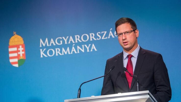 Gulyás Gergely Miniszterelnökséget vezető miniszter (Fotó: MTI/Balogh Zoltán)