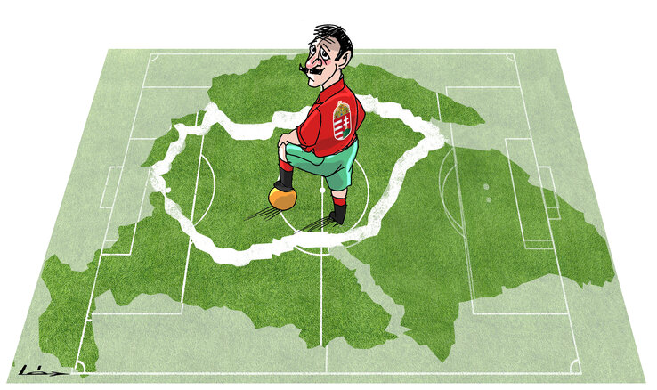 Léphaft Pál karikatúrája