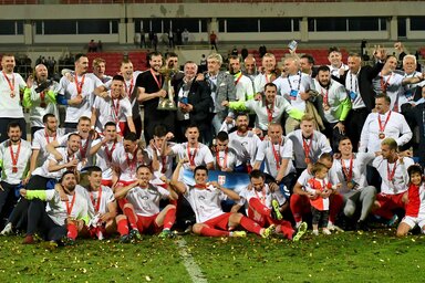 Az ünneplő Vojvodina (Fotó: Beta)