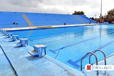 Az olimpiai medence június 13-a óta várja a fürdőzőket (Fotó: Gergely Árpád)