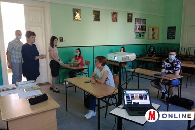 Magyarkanizsán kilenc középiskolás vesz részt a képzésen (Fotó: Jenei Klementina)