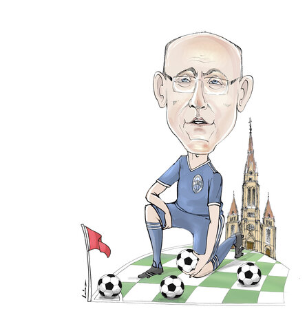 Léphaft Pál karikatúrája