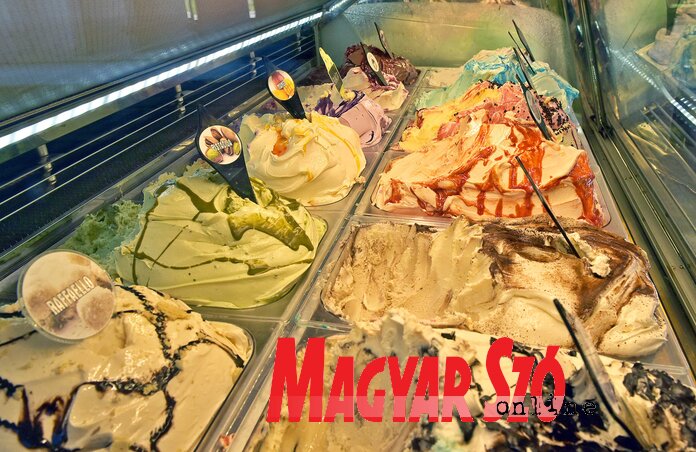 A fagyizóban jelenleg 24 féle fagylaltot kínálnak (Fotó: Gergely Árpád)