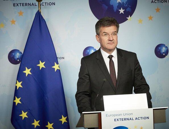 Miroslav Lajcák, a szerb-koszovói párbeszédért felelős uniós különmegbízott (Fotó: Beta/AP)