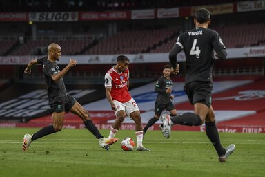 Reiss Nelson gólja győzelmet ért az Arsenalnak (Fotó: Beta/AP)