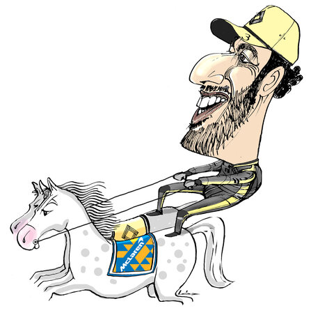 Léphaft Pál karikatúrája