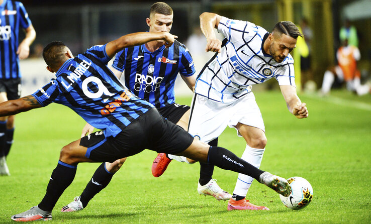 Az Atalanta nem tudta megállítani az Intert (Fotó: Beta/AP) Az Atalanta nem tudta megállítani az Intert (Fotó: Beta/AP)