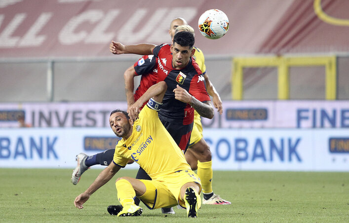 A Genoa hazai pályán kiharcolta a bennmaradást (Fotó: Beta/AP)