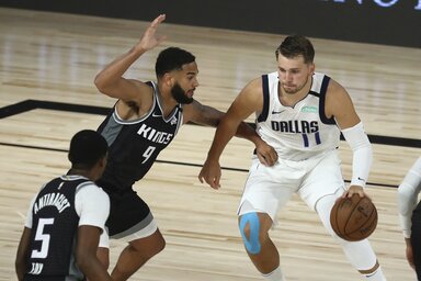 Luka Dončić ismét bizonyította, hogy a legszűkebb elithez tartozik (Fotó: Beta/AP)