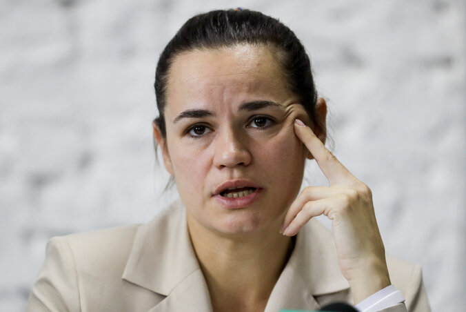 Szvetlana Tihanovszkaja (Fotó: AP) Szvetlana Tihanovszkaja (Fotó: AP)