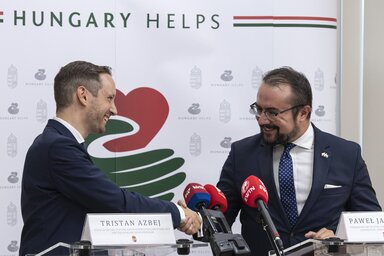 Azbej Tristan és Pawel Jablonski (Fotó: MTI)