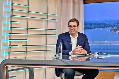 Aleksandar Vučić ma reggel a Prva tv Jutro című műsorában (Fotó: Instagram)