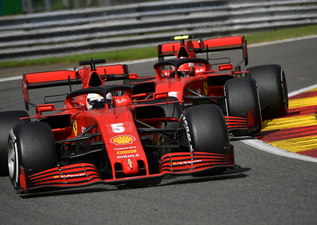 A szenvedő Ferrarik… (Fotó: Beta/AP)