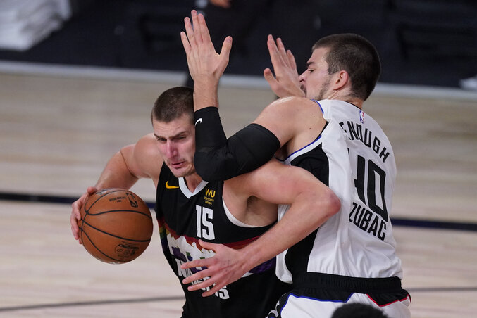 A szerb elboldogult a Clippers védelmével, de ez most nem volt elég a sikerhez (Fotó: Beta/AP)