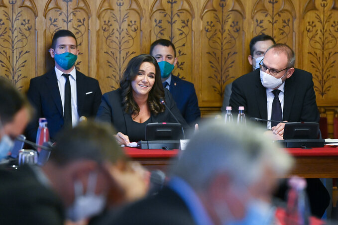 Novák Katalin a meghallgatáson (Fotó: MTI) Novák Katalin a meghallgatáson (Fotó: MTI)