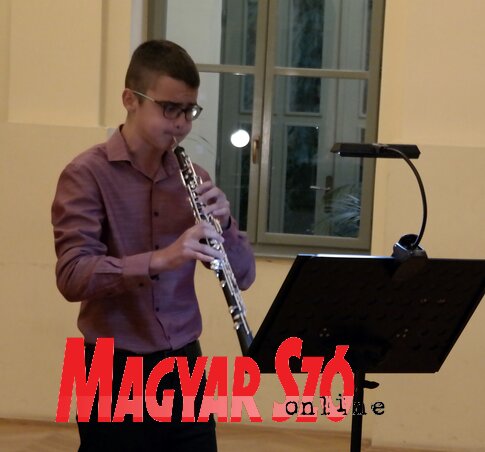 Andrej Jovanović, a fesztivál legfiatalabb zenésze (Bozsoki Valéria felvétele)