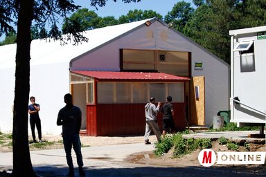 A befogadóközpont Zomborban (Archívum: Fekete J. József felvétele)